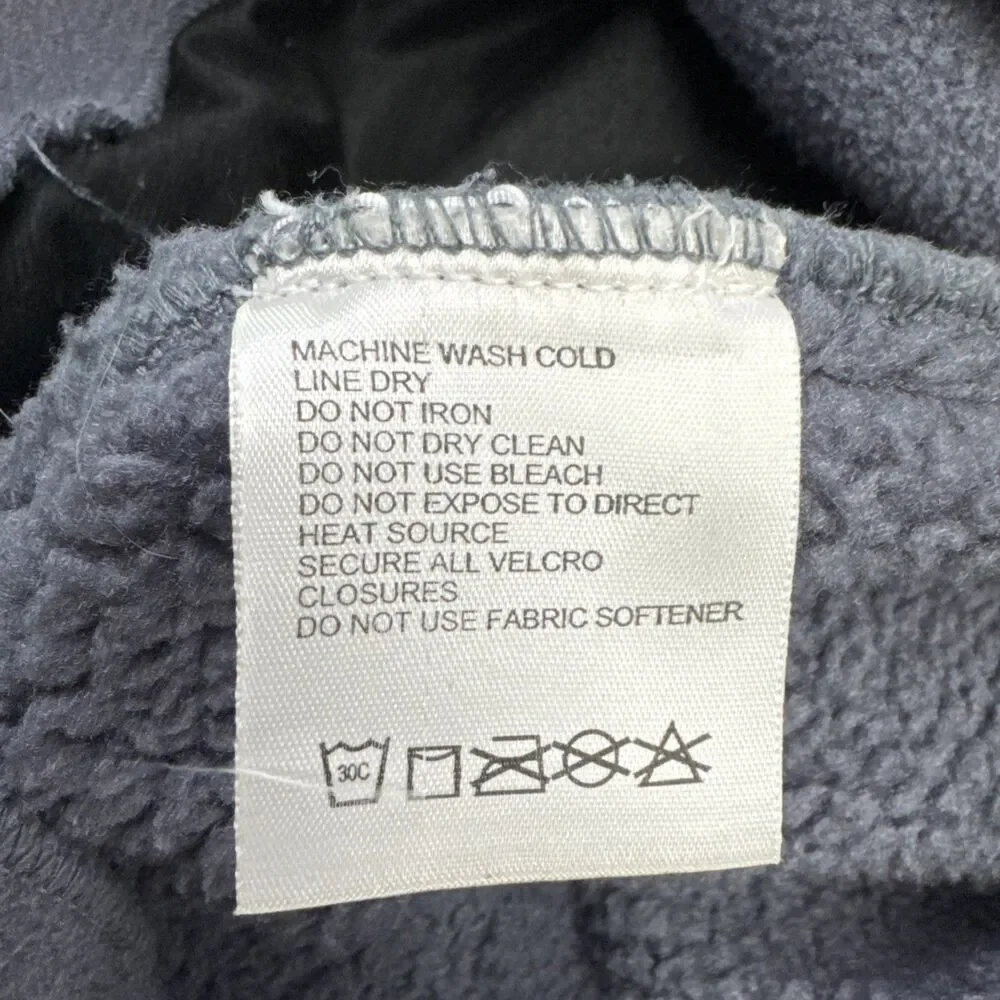 The North Face Men’s XXL Gray Black Full Zip Fleece Jacket Style B8052